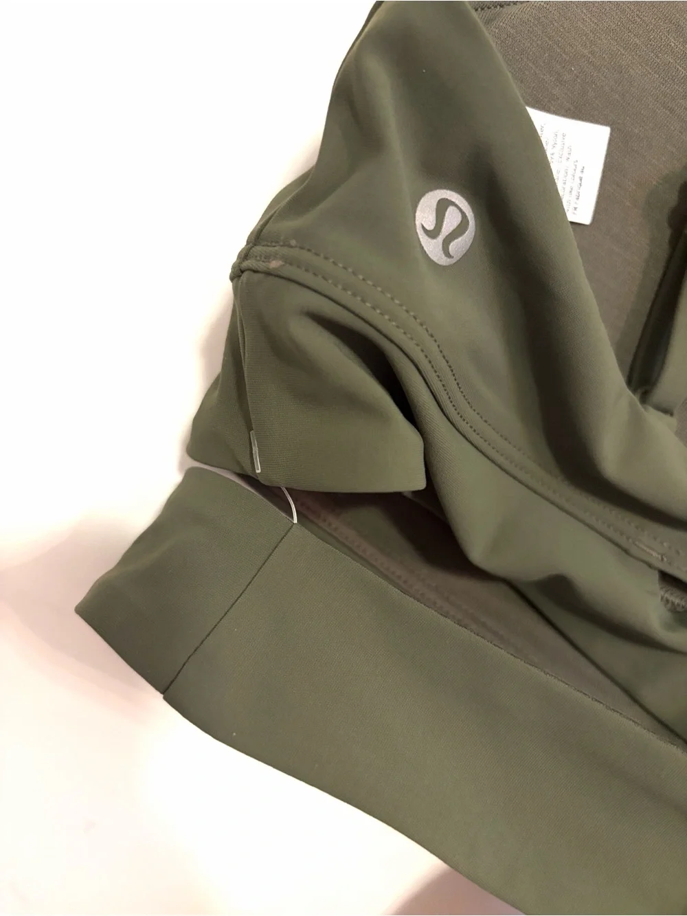 Lululemon Sports Bra Still Now Bra Light Support A/B Cup Army Green New sz 12